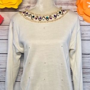 OHI LONG SLEEVE SWEATER WOMEN SIZE M